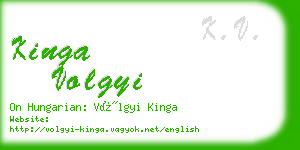 kinga volgyi business card